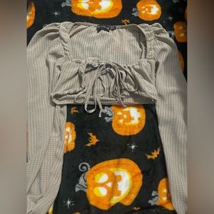 PLT Long Sleeve Crop Top